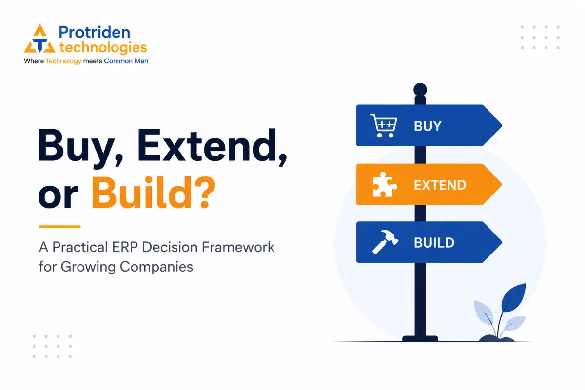 Buy, Extend, or Build? A Practical ERP Decision Framework for Growing Companies