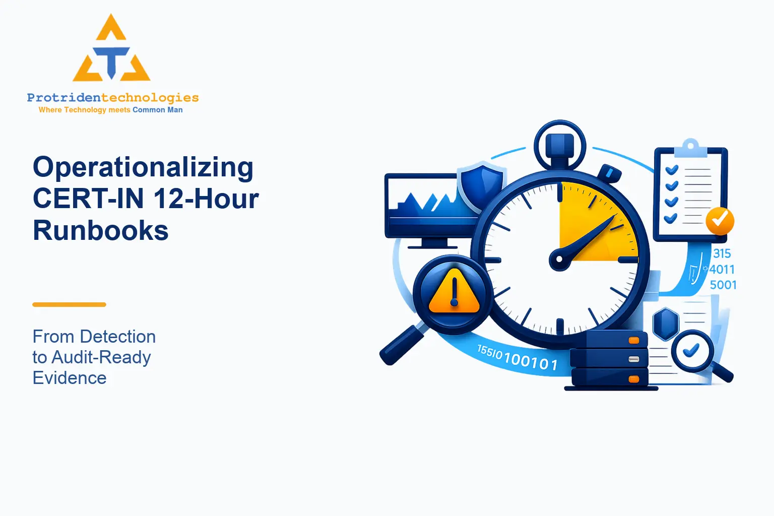 Operationalizing CERT‑IN 12‑Hour Runbooks: From Detection to Audit‑Ready Evidence