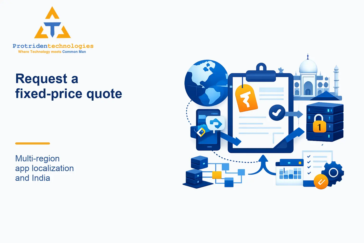 Request a fixed-price quote: Multi-region app localization and India data residency