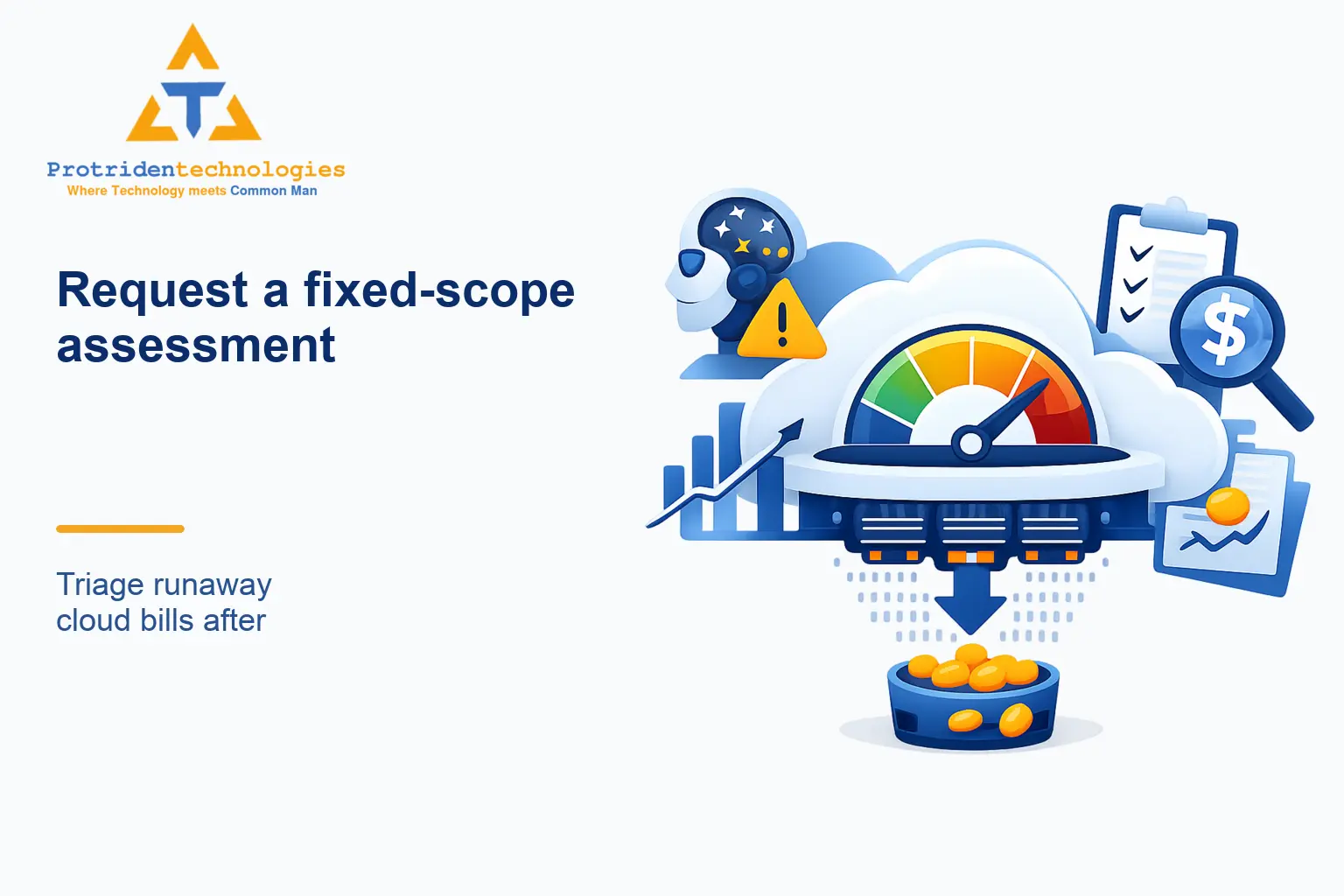 Request a fixed-scope assessment: Triage runaway cloud bills after an AI pilot